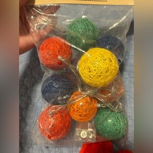 Target Bullseye Section Classroom Decor - Ball String Lights and Apple Garland